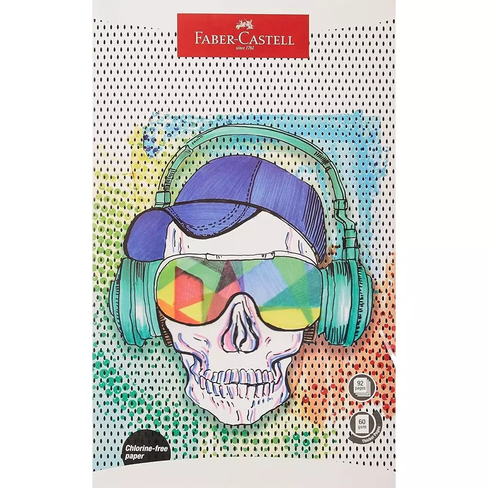 Faber-Castell Unruled Ultra Long Notebook 60 GSM 19.4x31.4 cm 92 Pages (Pack of 12)