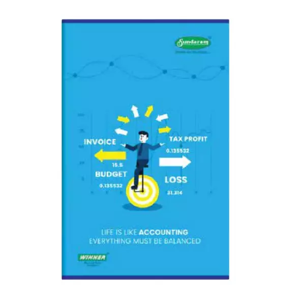 Sundaram Long Note Book 144 Pages 20.3 x 32.5 cm Color Assorted, L 12
