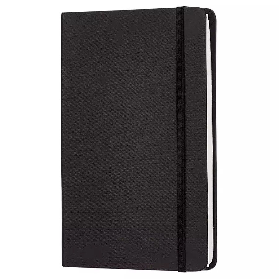 PAPERLLA Notebook Diary A5 240 Pages 80 GSM Cardboard Cover Black, C01999