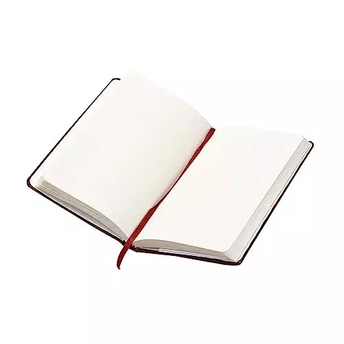 PAPERLLA Notebook Diary A5 Acid-Free Paper 240 Pages 80 GSM Cardboard Cover Cherry Red, C01993