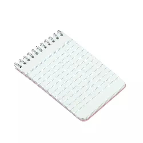 Oddy Spiral Notebook Pocket Size 40 Sheets No. 1 White Paper for Home, Office & School, SNP-01