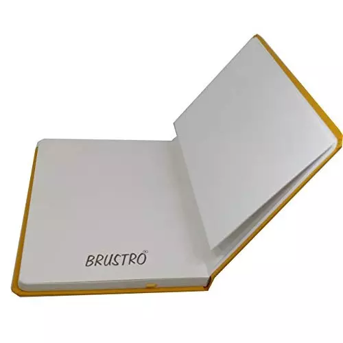 Brustro Classic Series Notebook Diary with Sturdy Hardcover Lightweight A5 70 GSM Yellow, BRNBYEA5