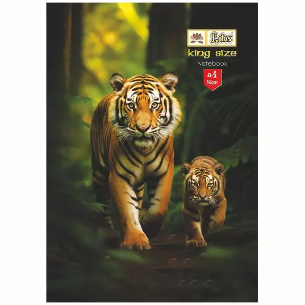 Lotus King Soft Cover Plain Notebook A4 180 Pages 29.7x21 cm for Students In Schools & Institutes