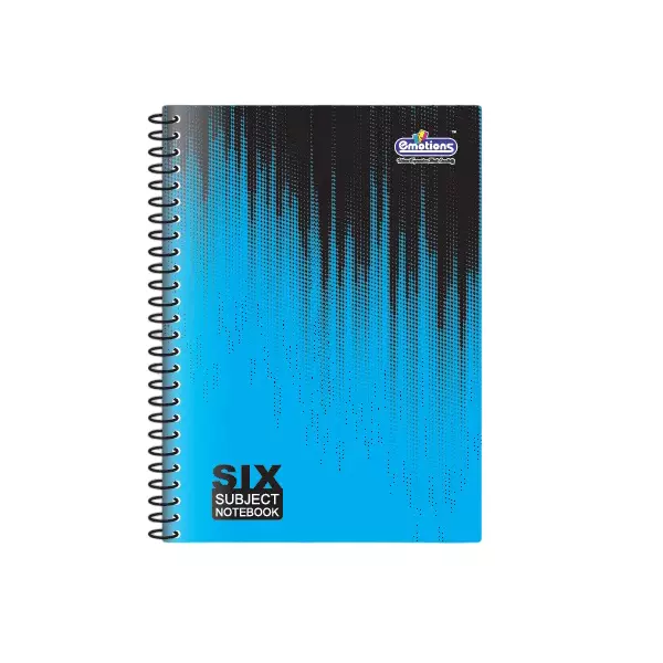 Emotions 6 Subject Note Book 300 Page 20 x 28.8 cm Spiral Type, Design Assorted
