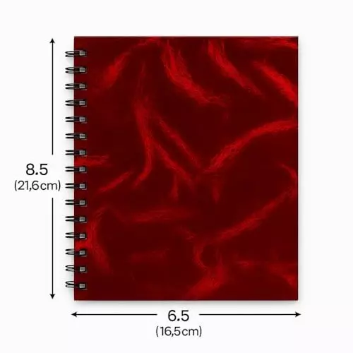 PAPERLLA Twin Wire Hardbound Sketchbook Diary 120 Page Plain 8.5 x 6.5 Inch Size 160 GSM Paper, C02825