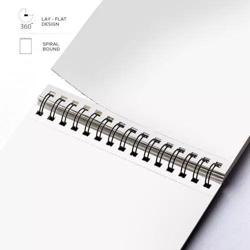 PAPERLLA Watercolour Book A5 Bleed-Free Paper 24 Perforated Pages 300 GSM, C02810