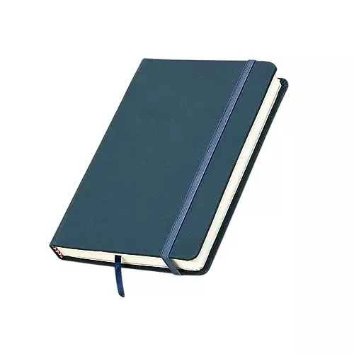 PAPERLLA Notebook Diary A5 Acid-Free Paper 240 Pages 80 GSM Cardboard Cover Blue, C01997