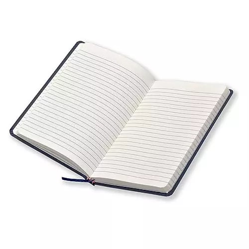 PAPERLLA Notebook Diary A5 Acid-Free Paper 240 Pages 80 GSM Cardboard Cover Blue, C01997