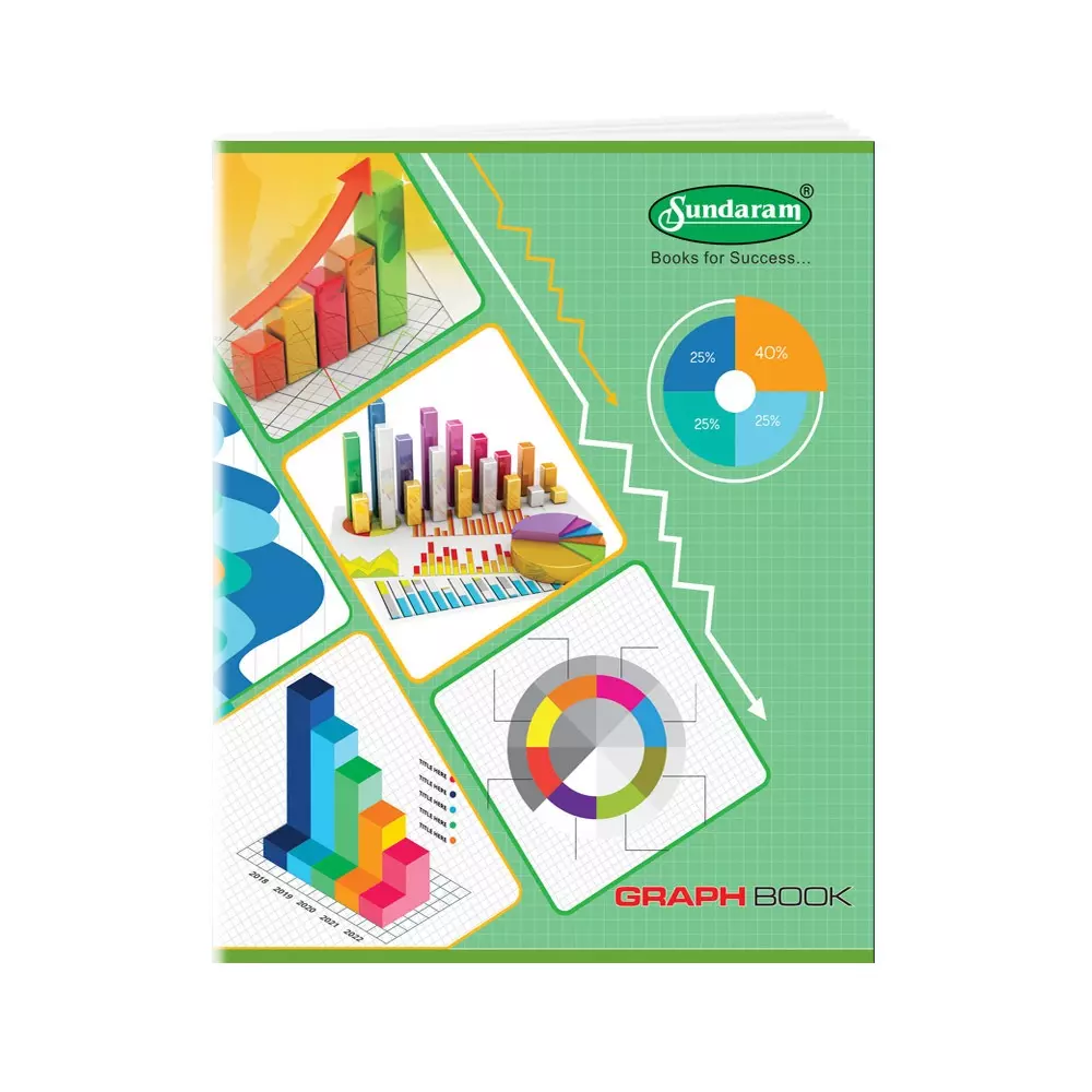 Sundaram Graph Book 28 Pages 15.5 x 19 cm Size Assorted Design Paper, M-2