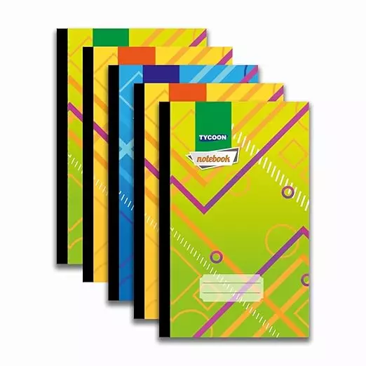 Tycoon Long Notebook 240 Pages Single Line Hard Cover (Pack of 5)