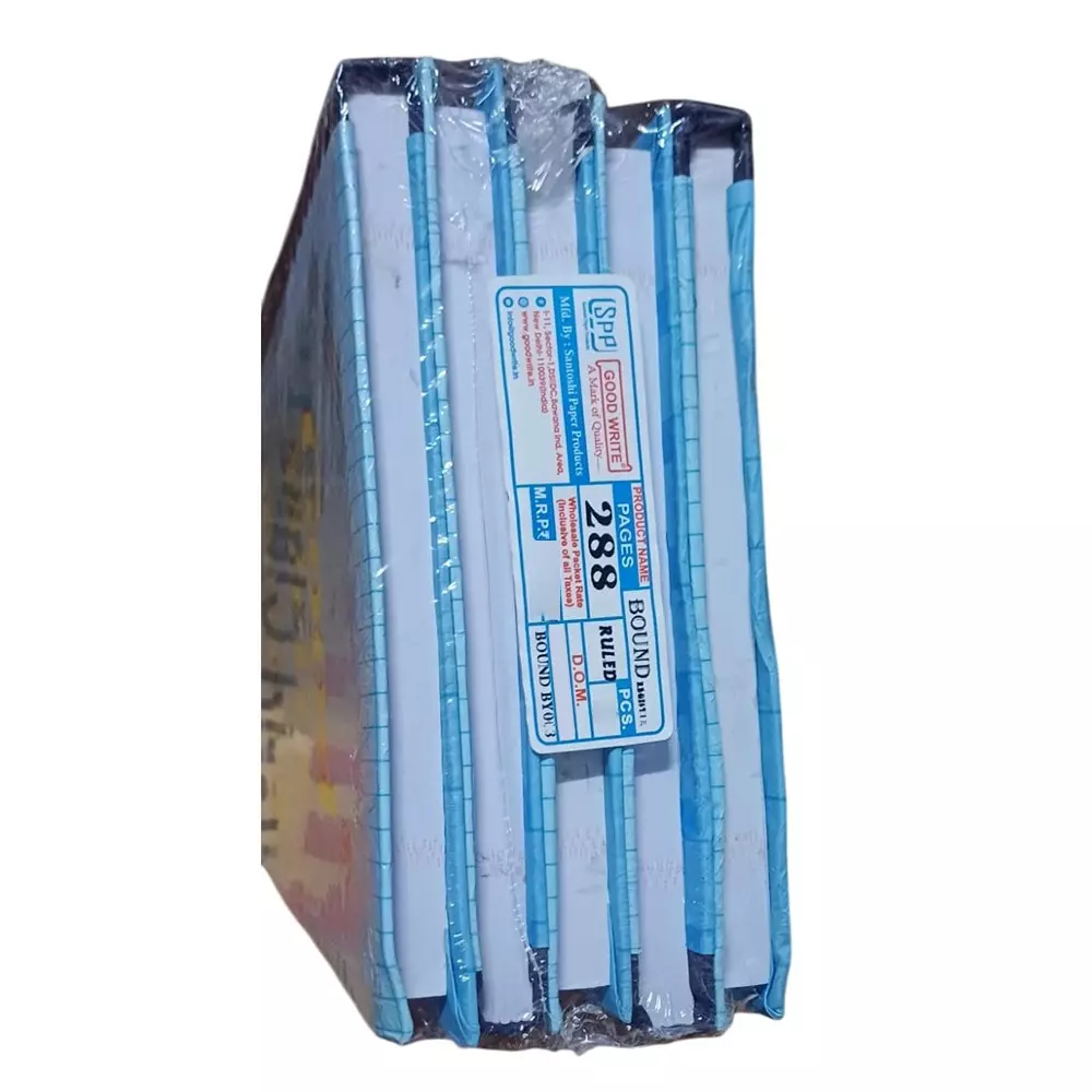 SPP 288 Page Ruled Register Blue (Pack of 5)