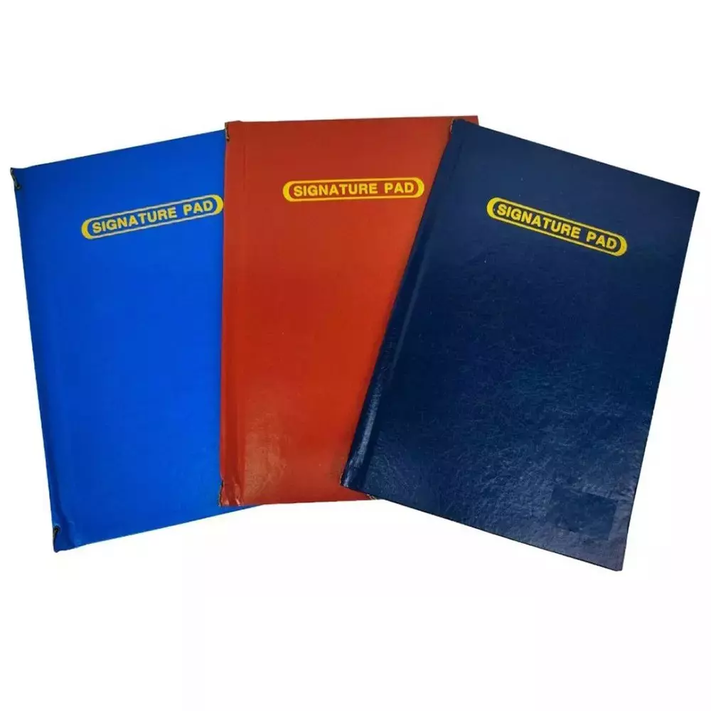 Paperfone Signature Pad FC Size, Assorted Color, SP-105 (Pack of 5 Pcs)