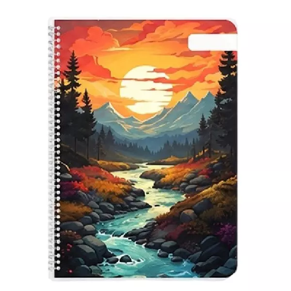 Oddy Spiral Note Pad 3 Subject 240 Pages White A5 Paper for Home, Office & School, MSNP-A5-240-3S