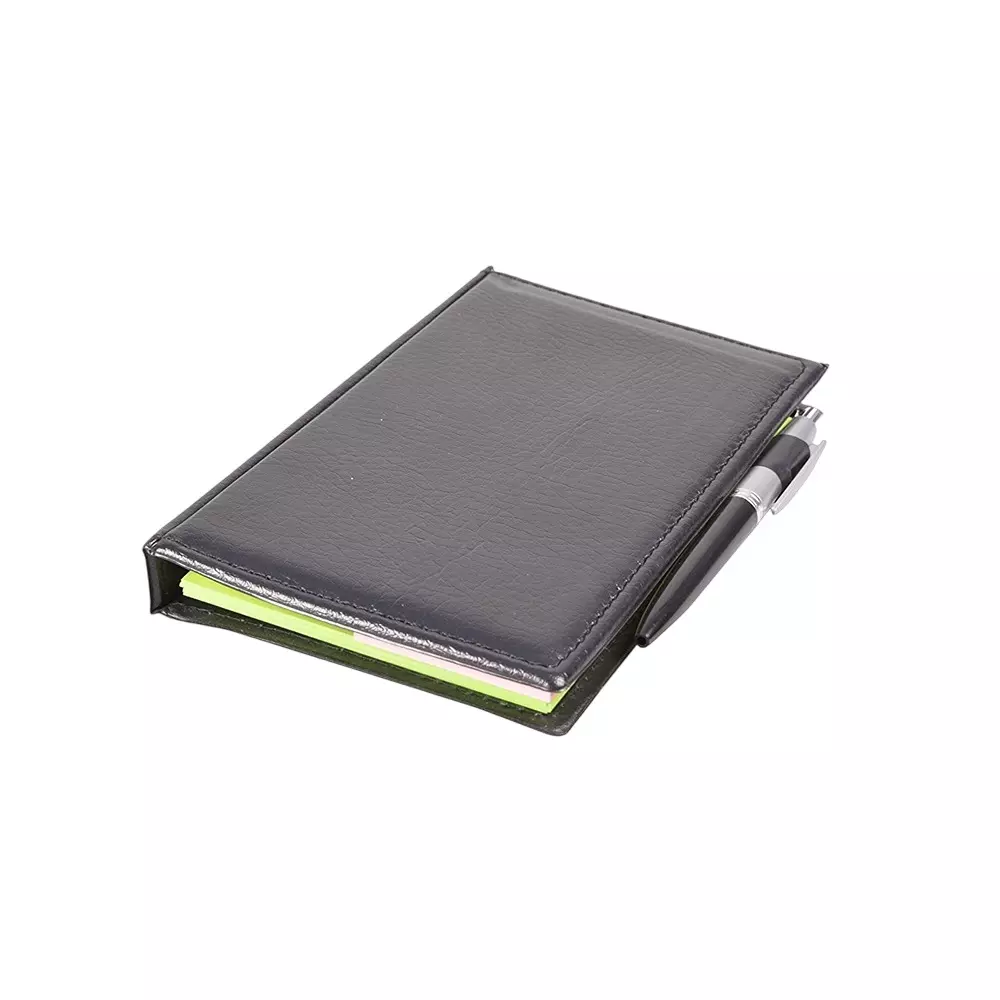 COI Note Pad/Memo Book With Sticky Notes & Clip Holder 50 Sheets Rectangular Neon