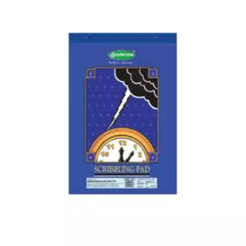 Sundaram Single Line Scribbling Pad 40 Leaves (80 Pages) 14 x 21.5 cm (1/8) Assorted, SP-3