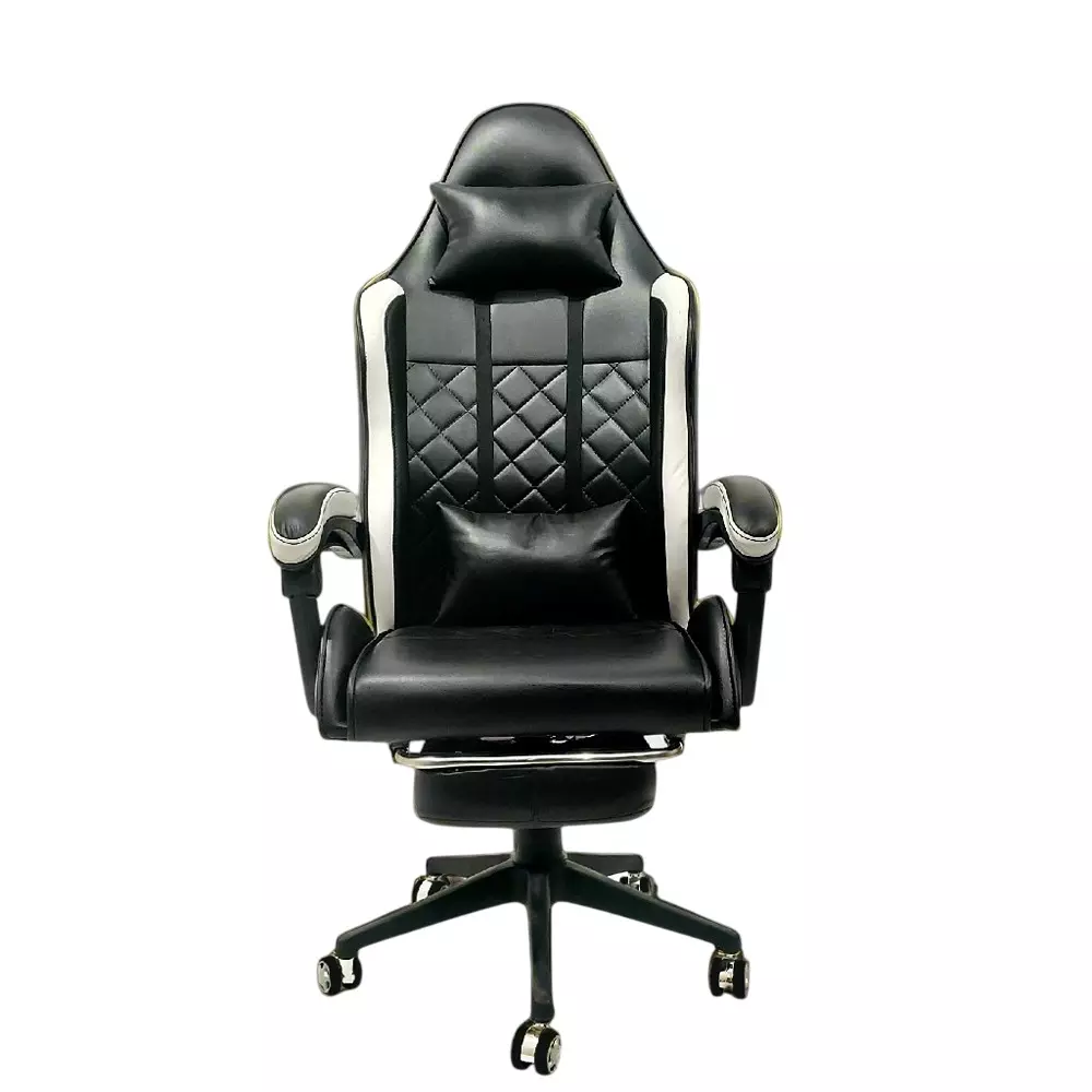MY CUBICLES Apex Dominator Gaming Chair High Back Nylon Base Leatherette Black, MC0079