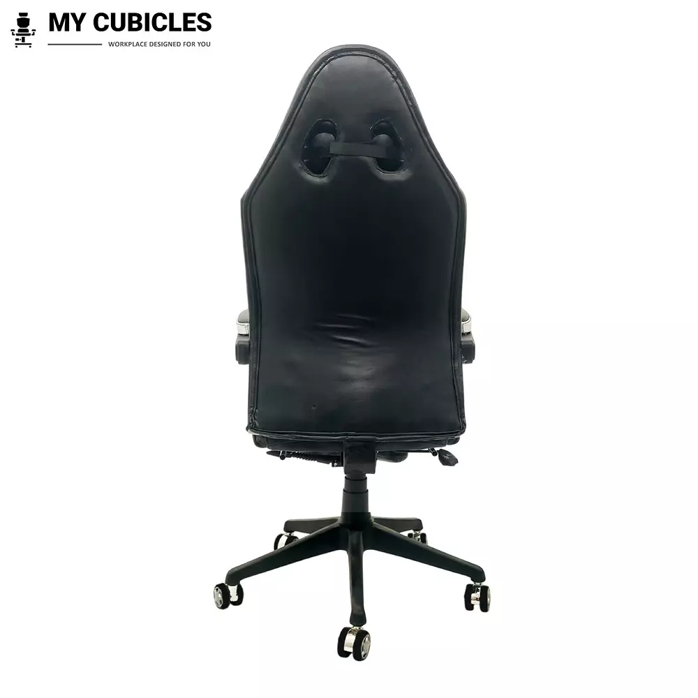 MY CUBICLES Apex Dominator Gaming Chair High Back Nylon Base Leatherette Black, MC0079