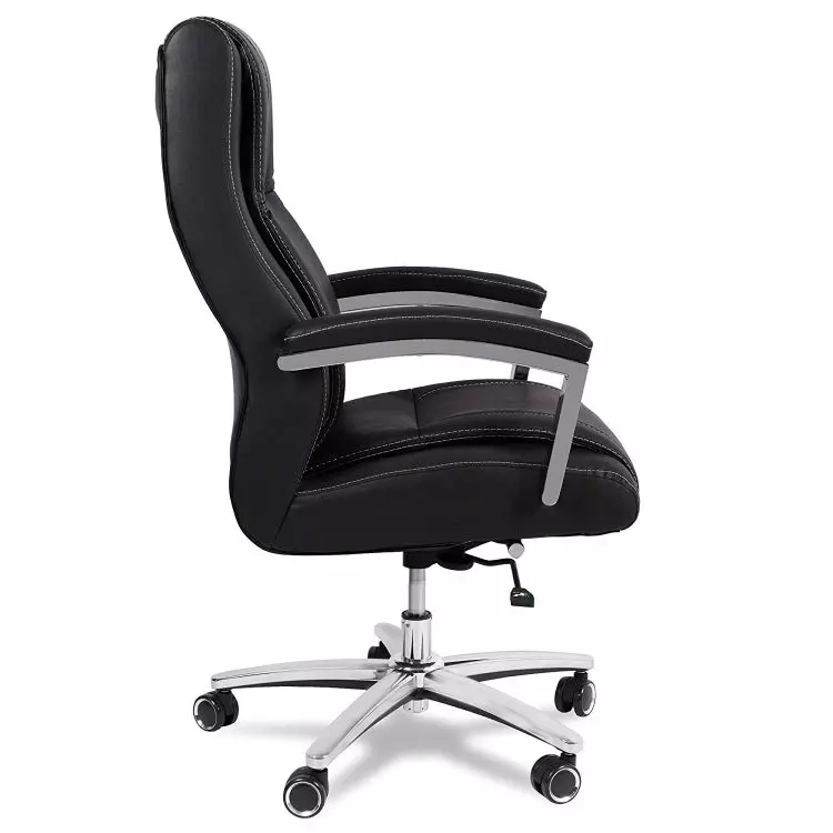 Ib basics Black Leatherette Affarista Premium Ergonomicanomic Big & Tall Executive Office Chair