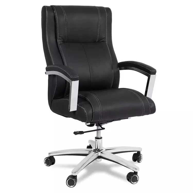 Ib basics Black Leatherette Affarista Premium Ergonomicanomic Big & Tall Executive Office Chair