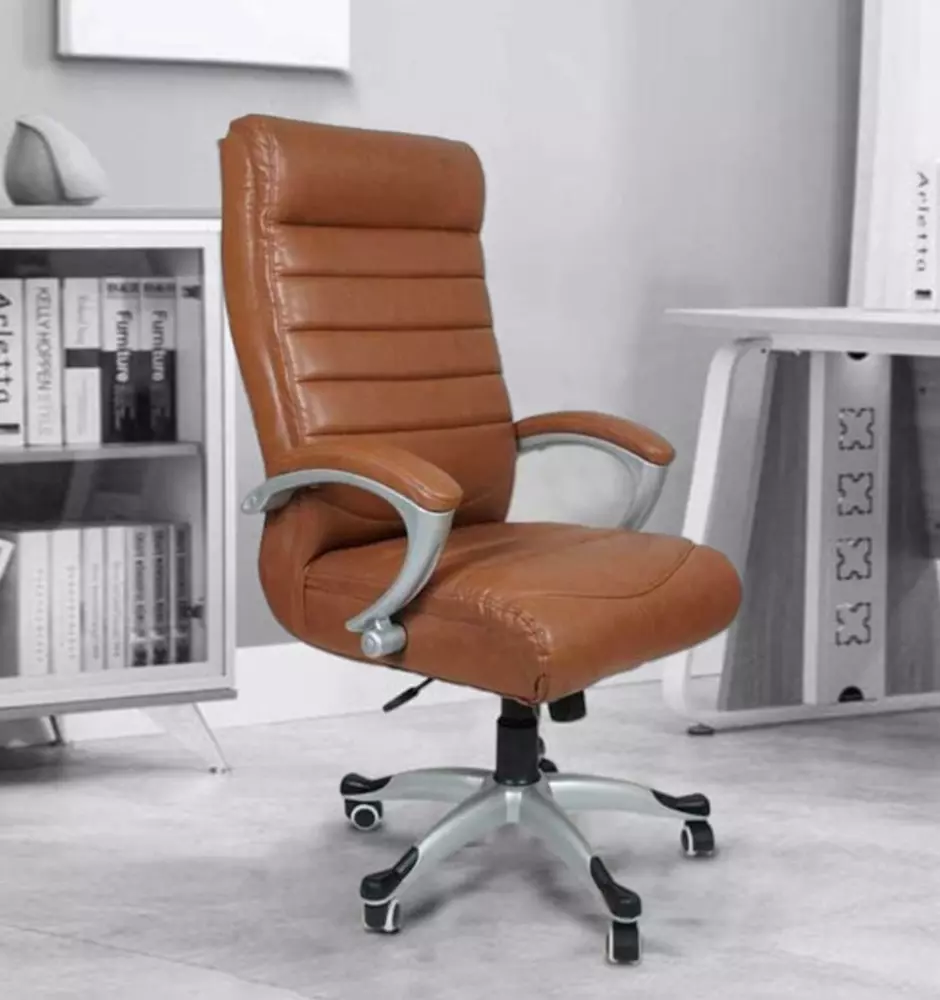 Modern India Seating High Back Manager Chair Brown Mi44