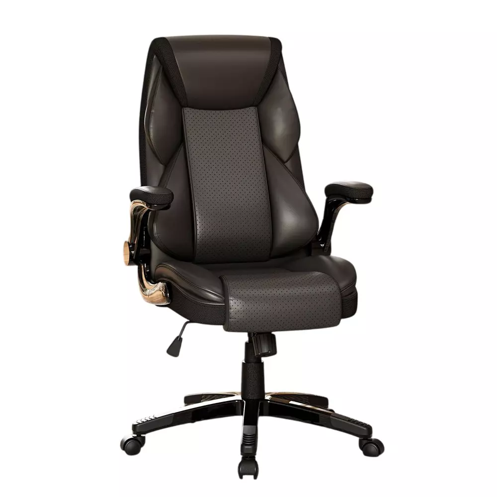 CHAIRTECH Office Executive Chair Leatherette Black for Office & Professional Use