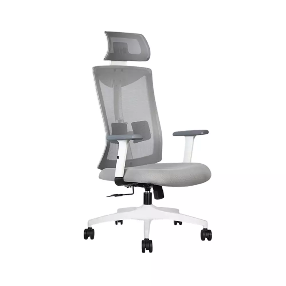 Rose Henley Ergonomic Office Chair ‎High Back White & Grey India