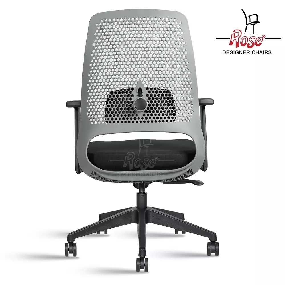 Rose Visco Office Chair ‎High Back Black & Grey India