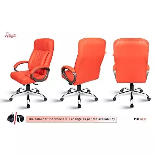 Rose I10 Revolving Office Chair High Back Red India