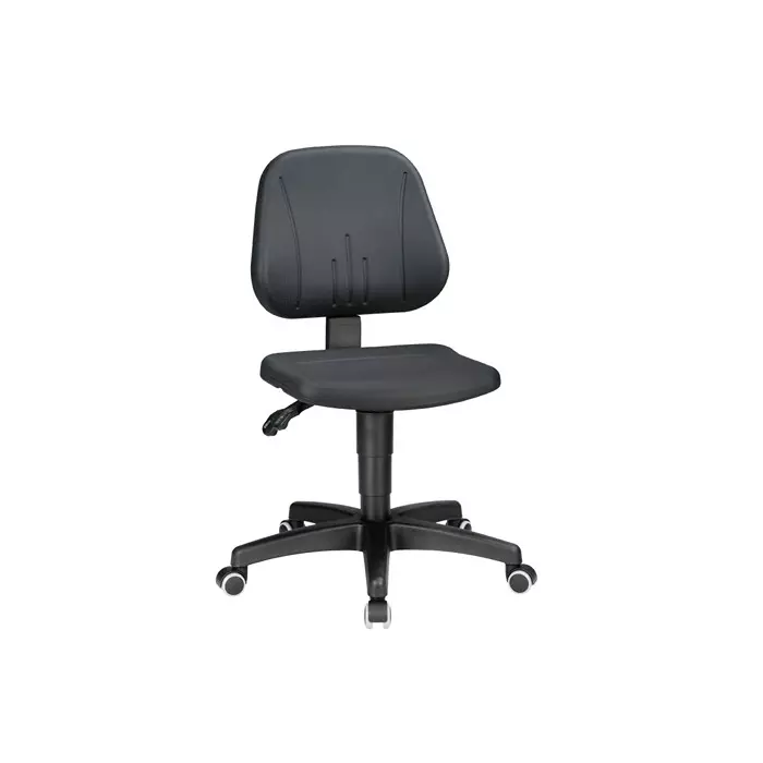 Treston Black Plastic Desk Chair 120 Kg Weight Capacity, C20PU