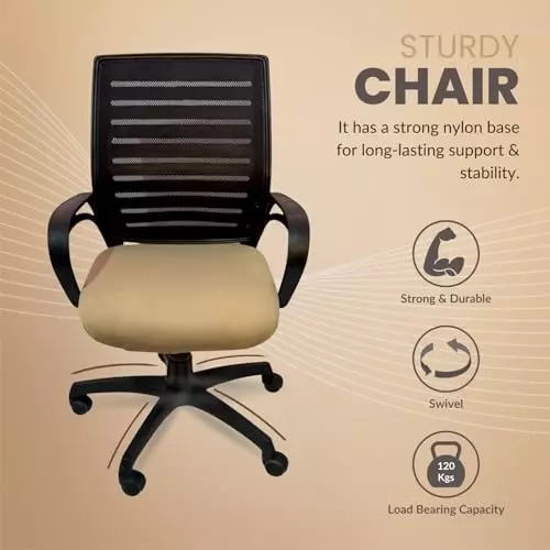 activa-jerry-ergonomic-office-chair-medium-back-mesh-fabric-beige-for-home-office-use