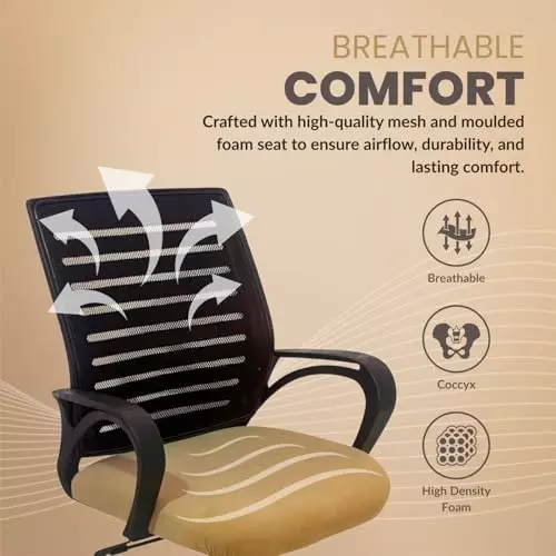 activa-jerry-ergonomic-office-chair-medium-back-mesh-fabric-beige-for-home-office-use