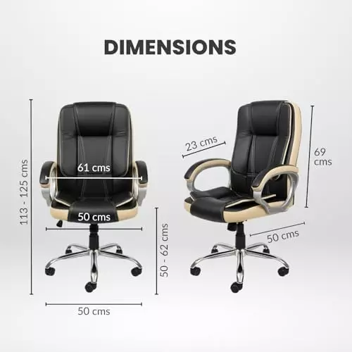 activa-venture-ergonomic-office-chair-with-arm-rest-high-back-leatherette-pu-foam-black-beige-for-home-office-use