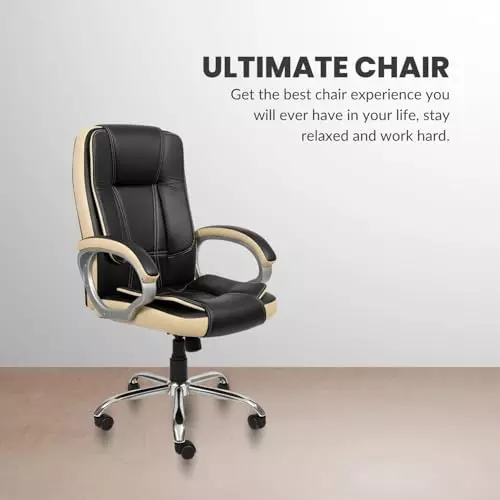 activa-venture-ergonomic-office-chair-with-arm-rest-high-back-leatherette-pu-foam-black-beige-for-home-office-use