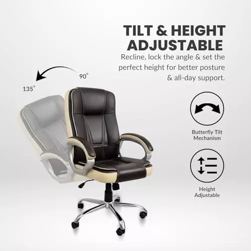activa-venture-ergonomic-office-chair-with-arm-rest-high-back-leatherette-pu-foam-coffee-beige-for-home-office-use