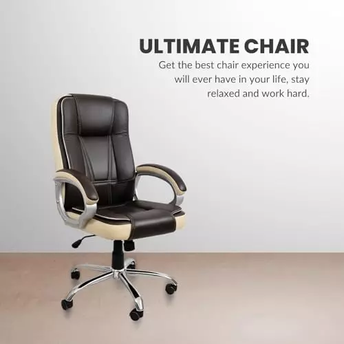 activa-venture-ergonomic-office-chair-with-arm-rest-high-back-leatherette-pu-foam-coffee-beige-for-home-office-use