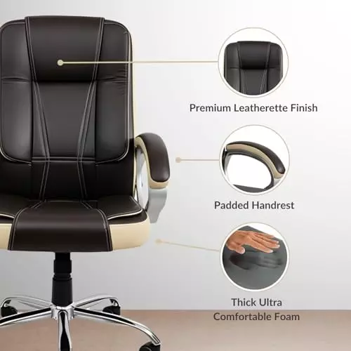 activa-venture-ergonomic-office-chair-with-arm-rest-high-back-leatherette-pu-foam-coffee-beige-for-home-office-use