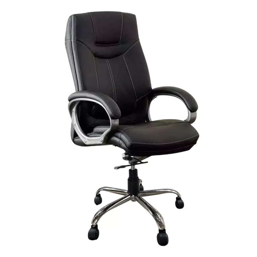 Ib basics High Back Leatherette Ergonomic Office Executive Chair Black, Ergo009