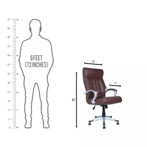 Chair Choice Executive Boss Chair Faux Leather Rustic Brown