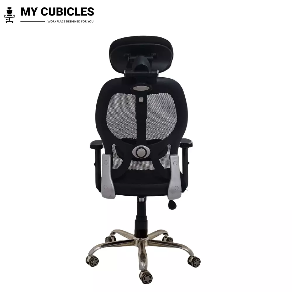 MY CUBICLES Titan Throne Matrix Ergonomic Office Chair High Back Polyurethane Foam Weight Capacity Upto 120 Kg Black, MC0053