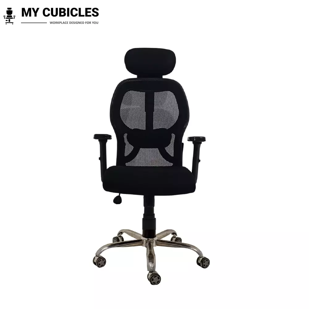 MY CUBICLES Titan Throne Matrix Ergonomic Office Chair High Back Polyurethane Foam Weight Capacity Upto 120 Kg Black, MC0053