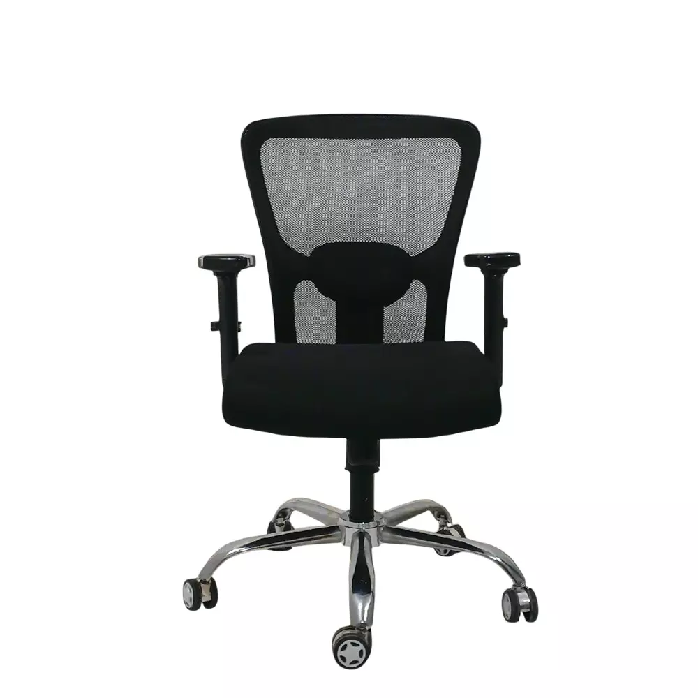MY CUBICLES AeroFlex Office Chair Low Back Polyurethane Foam Weight Capacity Upto 115 Kg Black, MC0091