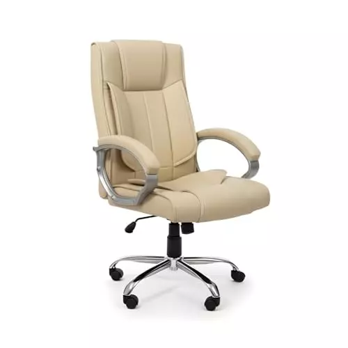 activa-kylie-ergonomic-boss-chair-with-padded-seat-arm-rest-high-back-premium-leatherette-pu-foam-beige-for-home-gaming-office-use