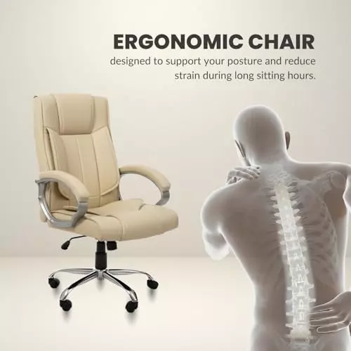 activa-kylie-ergonomic-boss-chair-with-padded-seat-arm-rest-high-back-premium-leatherette-pu-foam-beige-for-home-gaming-office-use