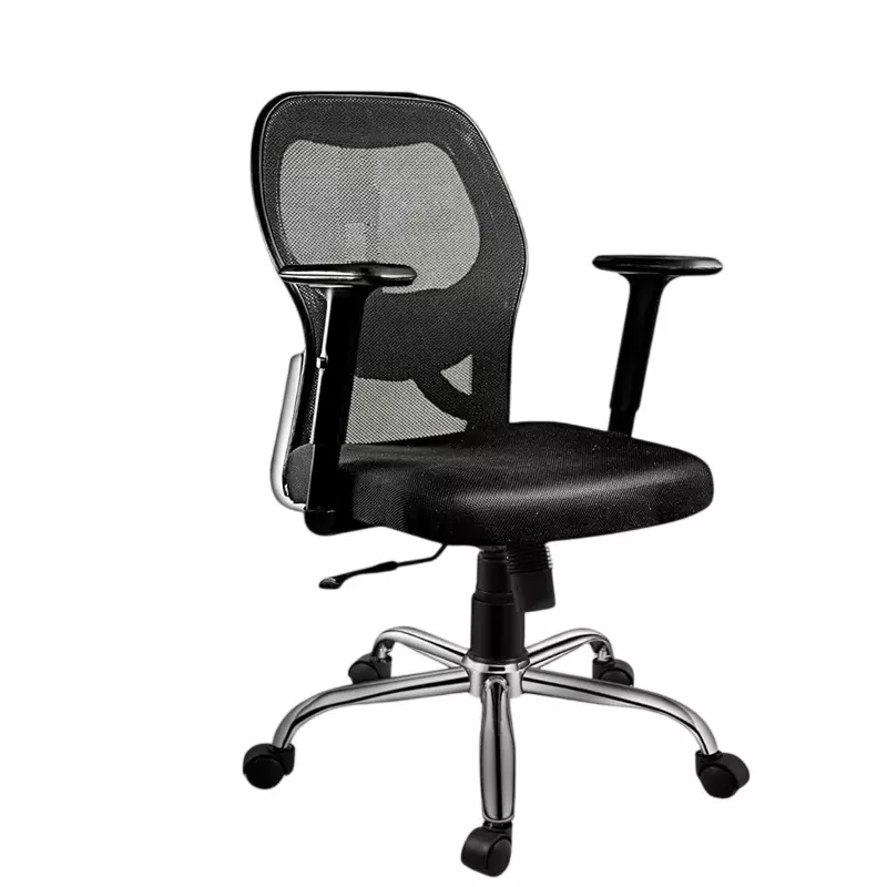 Activa Marvel Pro Ergonomic Office Chair with Cushioned Seat & Arm Rest Medium Back Mesh Fabric Lumbar Support Black for Home & Office Use