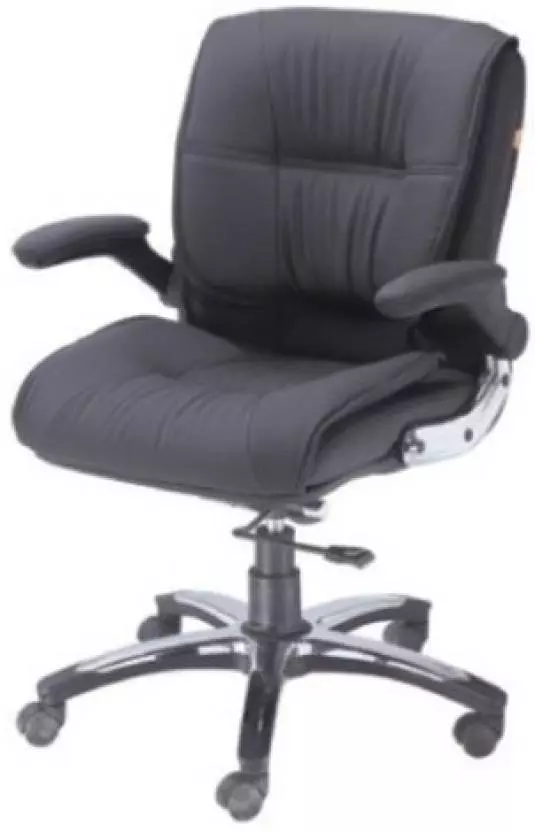 caddy-mis143-black-pu-leatherette-office-chair