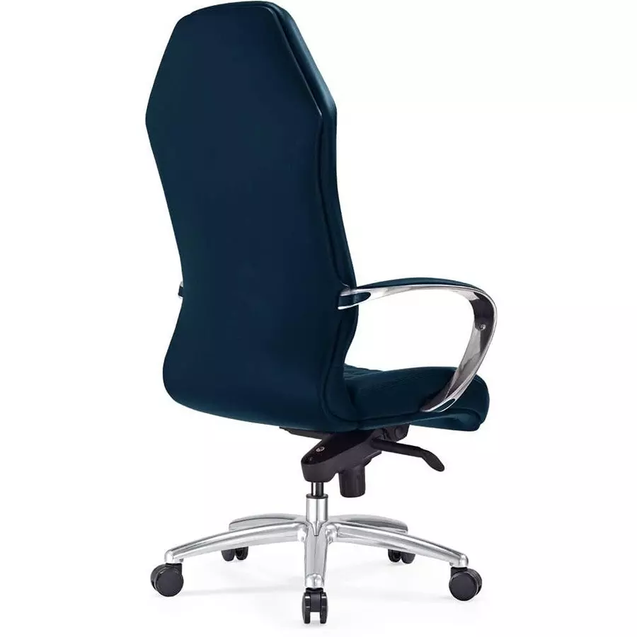 CHAIRTECH High Back Adjustable Office Conference Chair Leatherette Blue for Office & Professional Use