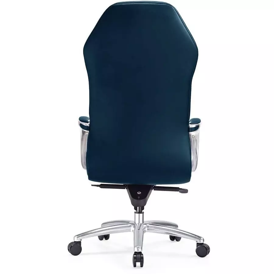CHAIRTECH High Back Adjustable Office Conference Chair Leatherette Blue for Office & Professional Use