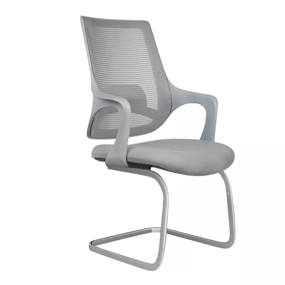 Rose Mono Visitor Chair with Metal Stand Mid Back Grey India