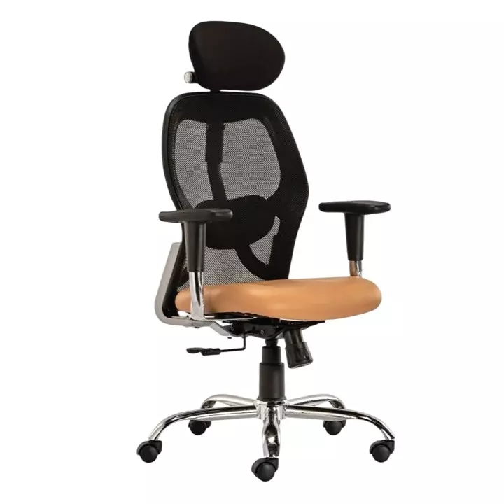 SAHANI Matrix High Back Office Chair Mesh Fabric Arm Rest Brown, SSF-01
