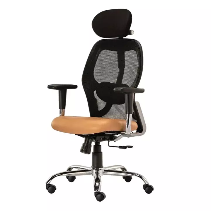 SAHANI Matrix High Back Office Chair Mesh Fabric Arm Rest Brown, SSF-01